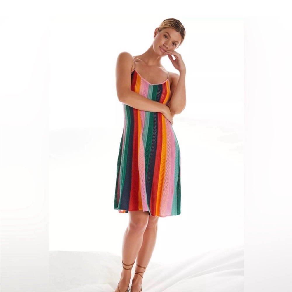 Farm Rio for Anthropologie Crochet Mini Dress